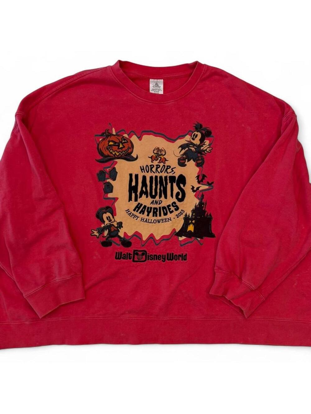Disney Parks 2023 Halloween “Horrors, Haunts and Hayrides” Crewneck Sweatshirt
